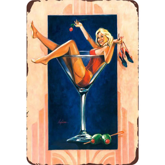 8x12 Funny Bar Metal Sign – Tin Wall Art for Home Bars & Man Caves | Tin & Time Co.#5007