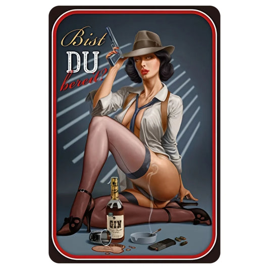 8x12 Funny Bar Metal Sign – Tin Wall Art for Home Bars & Man Caves | Tin & Time Co.#5013