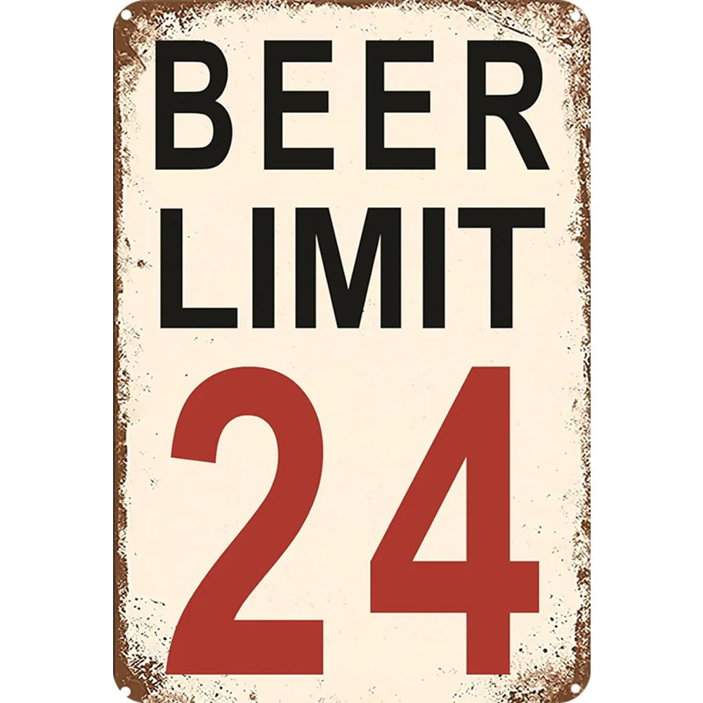 8x12 Funny Bar Metal Sign – Tin Wall Art for Home Bars & Man Caves | Tin & Time Co.#5024