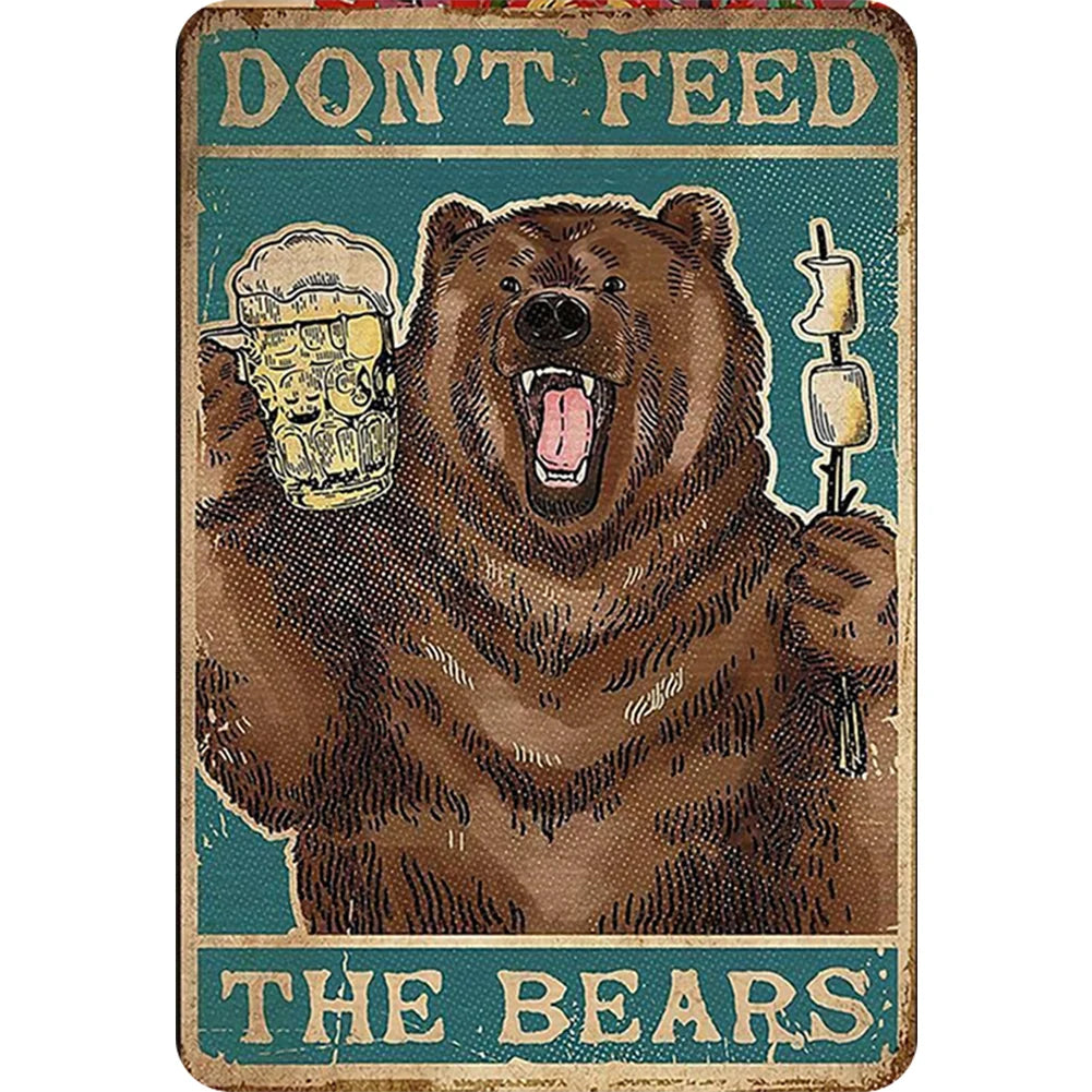 8x12 Funny Bar Metal Sign – Tin Wall Art for Home Bars & Man Caves | Tin & Time Co.#5033