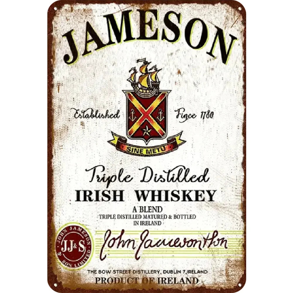 8x12 Funny Bar Metal Sign – Tin Wall Art for Home Bars & Man Caves | Tin & Time Co.#5040