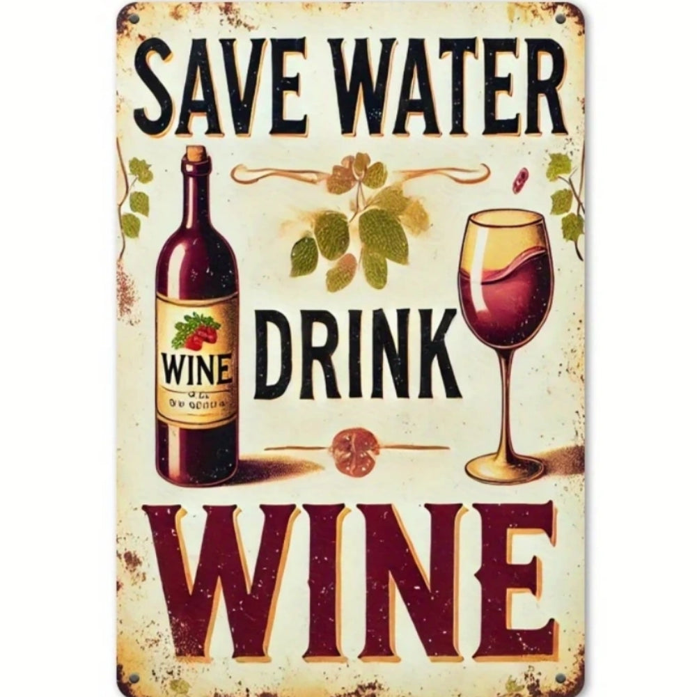 8x12 Funny Bar Metal Sign – Tin Wall Art for Home Bars & Man Caves | Tin & Time Co.#5082