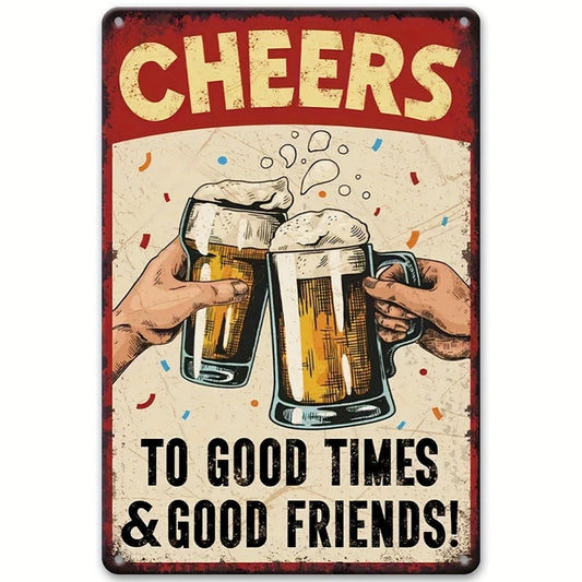8x12 Funny Bar Metal Sign – Tin Wall Art for Home Bars & Man Caves | Tin & Time Co.#5084
