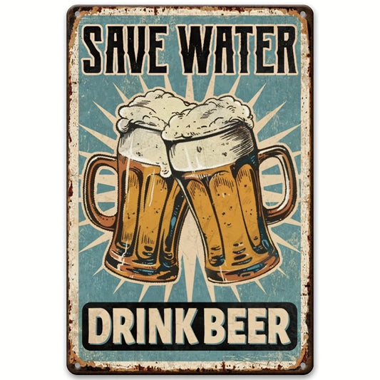 8x12 Funny Bar Metal Sign – Tin Wall Art for Home Bars & Man Caves | Tin & Time Co.#5085