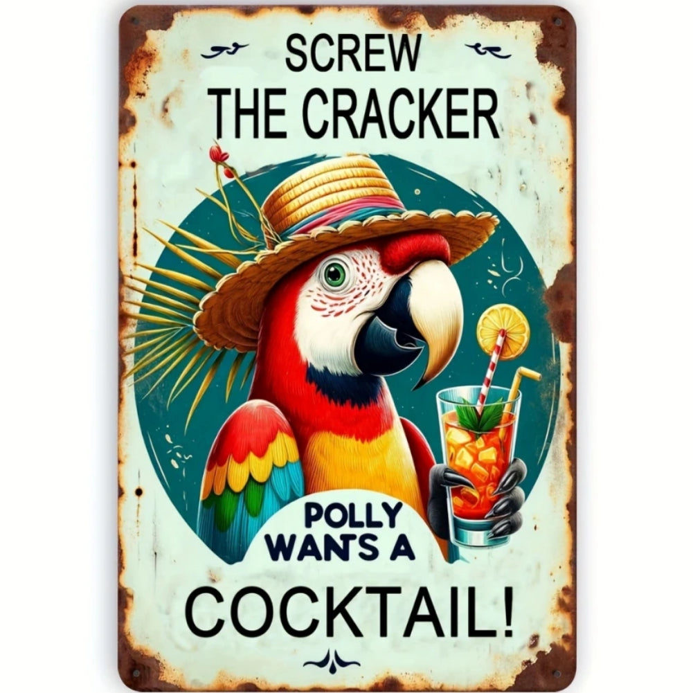 8x12 Funny Bar Metal Sign – Tin Wall Art for Home Bars & Man Caves | Tin & Time Co.#5088