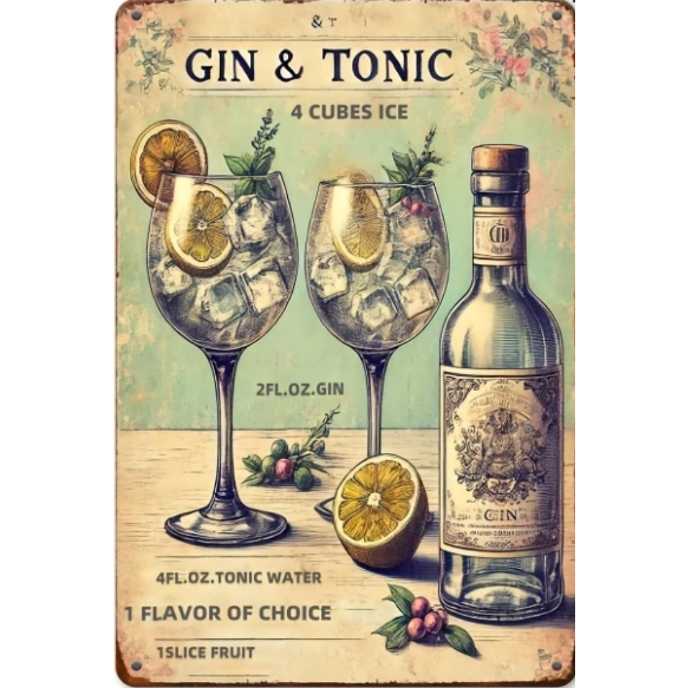 8x12 Funny Bar Metal Sign – Tin Wall Art for Home Bars & Man Caves | Tin & Time Co.#5091