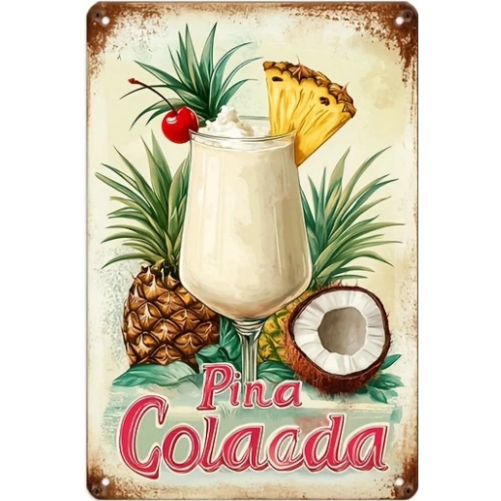 8x12 Funny Bar Metal Sign – Tin Wall Art for Home Bars & Man Caves | Tin & Time Co.#5093