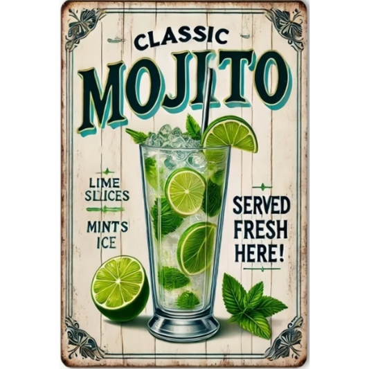 8x12 Funny Bar Metal Sign – Tin Wall Art for Home Bars & Man Caves | Tin & Time Co.#5094