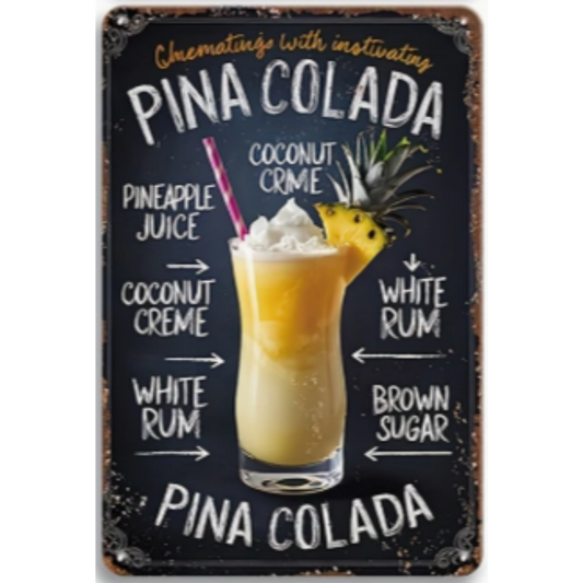 8x12 Funny Bar Metal Sign – Tin Wall Art for Home Bars & Man Caves | Wallcow #5108