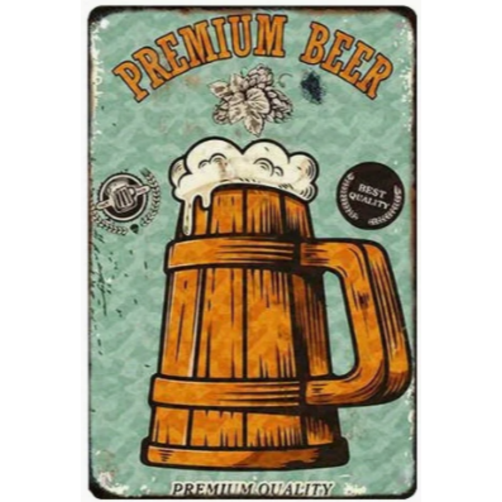 8x12 Funny Bar Metal Sign – Tin Wall Art for Home Bars & Man Caves | Wallcow #5110