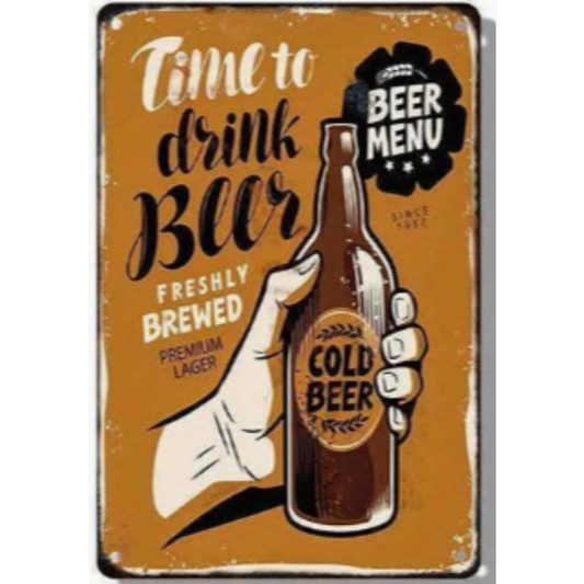 8x12 Funny Bar Metal Sign – Tin Wall Art for Home Bars & Man Caves | Wallcow #5112