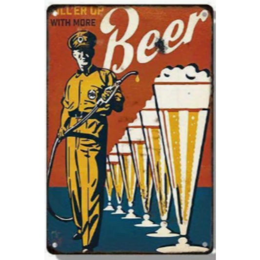 8x12 Funny Bar Metal Sign – Tin Wall Art for Home Bars & Man Caves | Wallcow #5114