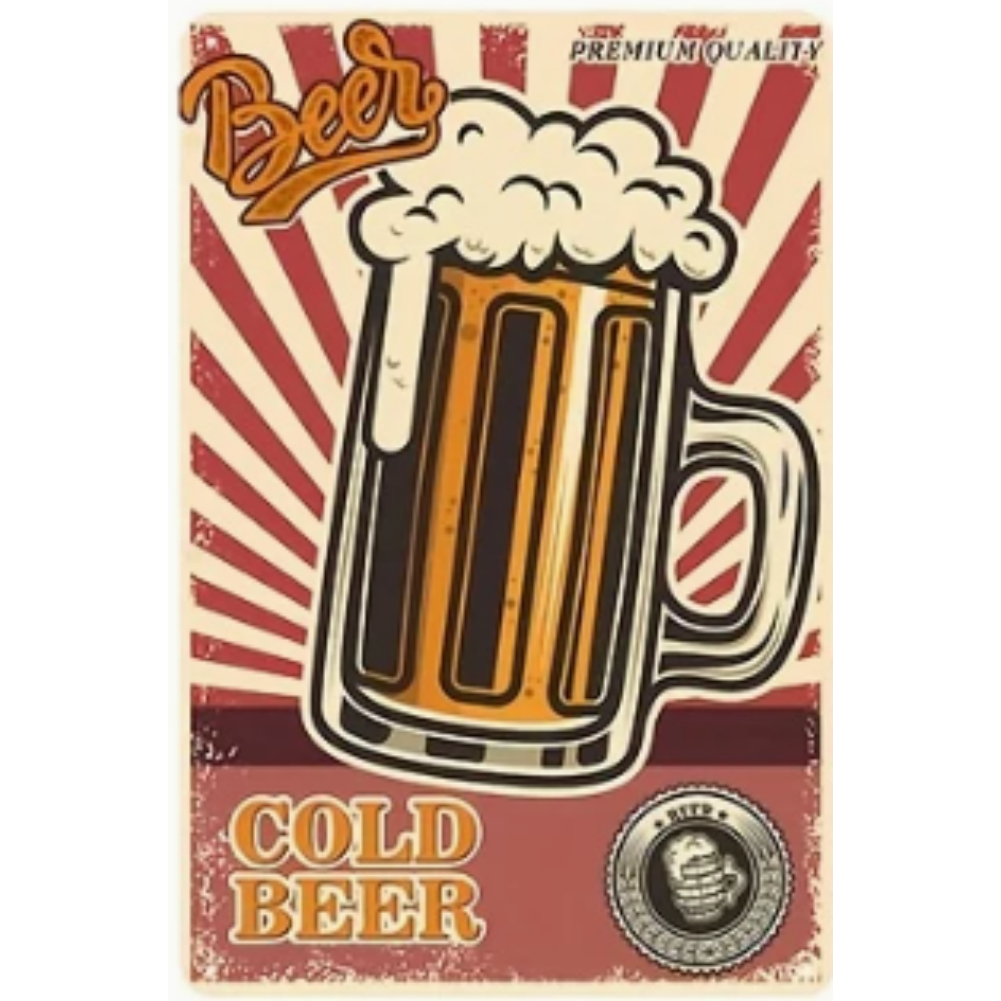 8x12 Funny Bar Metal Sign – Tin Wall Art for Home Bars & Man Caves | Wallcow #5127