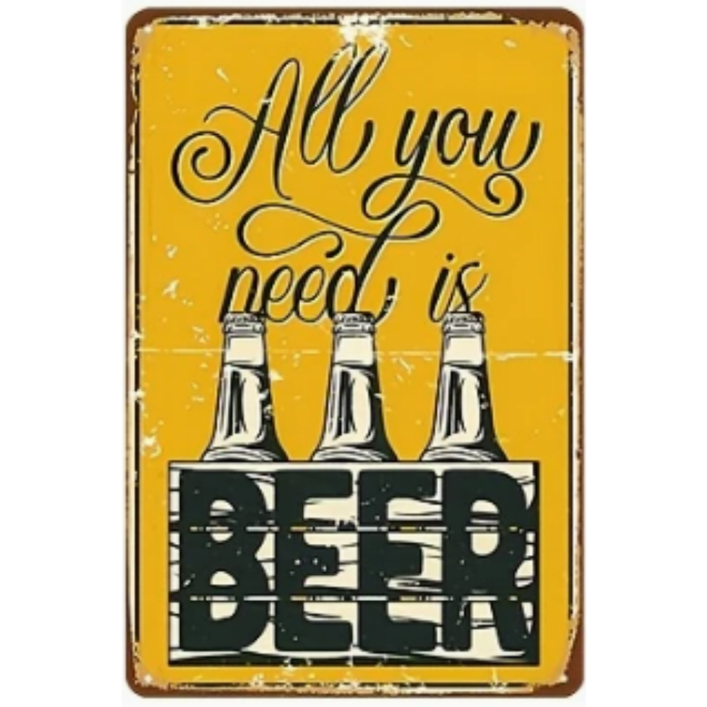 8x12 Funny Bar Metal Sign – Tin Wall Art for Home Bars & Man Caves | Wallcow #5130