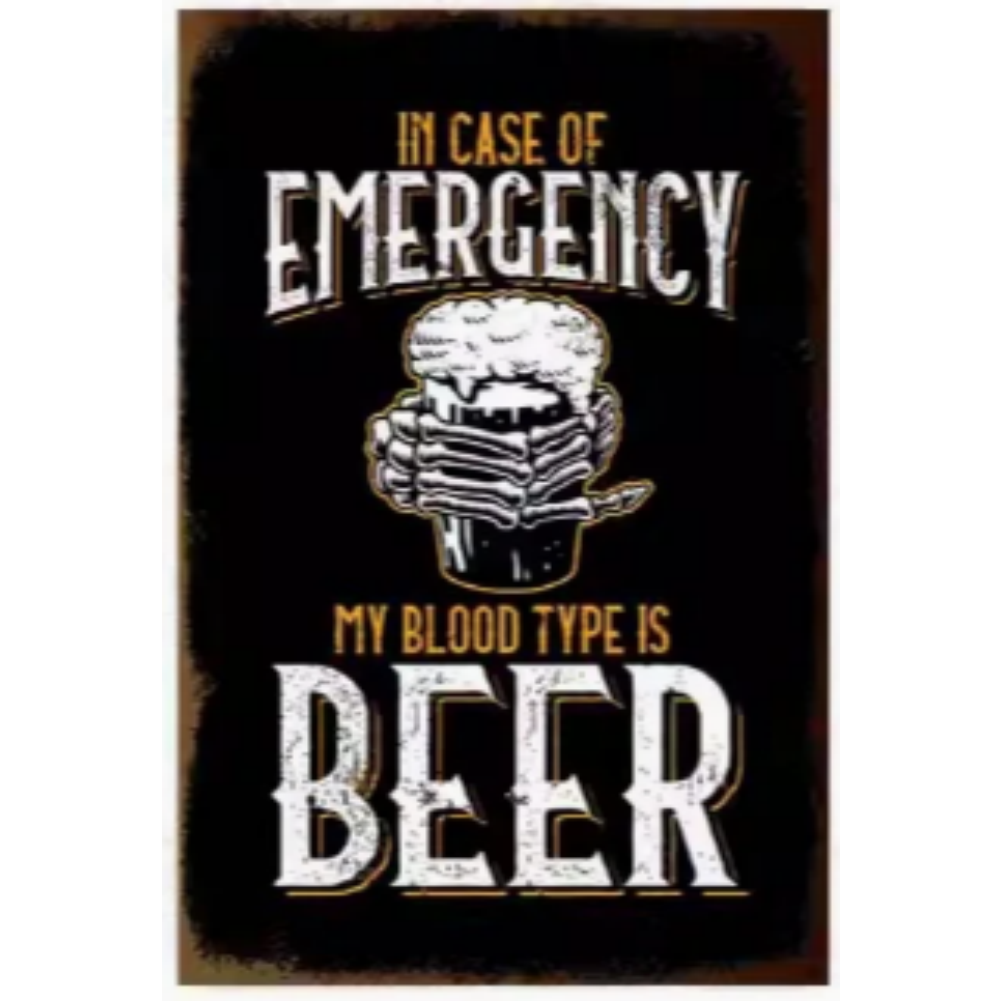 8x12 Funny Bar Metal Sign – Tin Wall Art for Home Bars & Man Caves | Wallcow #5135