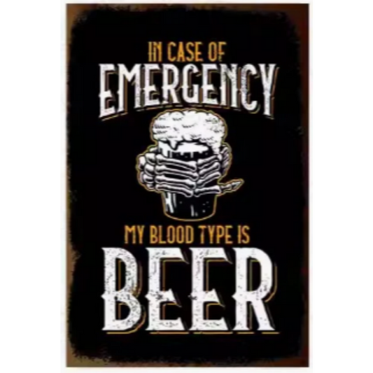 8x12 Funny Bar Metal Sign – Tin Wall Art for Home Bars & Man Caves | Wallcow #5135