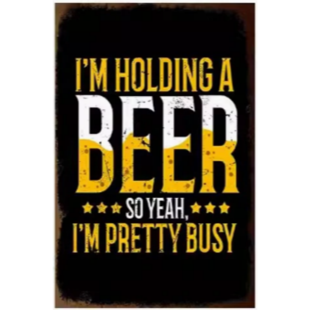 8x12 Funny Bar Metal Sign – Tin Wall Art for Home Bars & Man Caves |Wallcow #5137