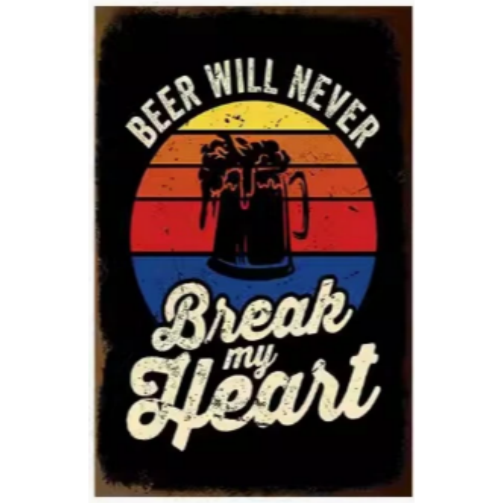 8x12 Funny Bar Metal Sign – Tin Wall Art for Home Bars & Man Caves | Wallcow #5138