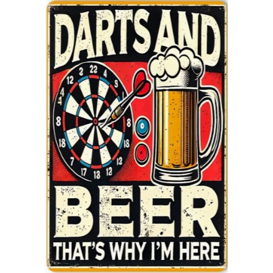 8x12 Funny Bar Metal Sign – Tin Wall Art for Home Bars & Man Caves | Wallcow #5149