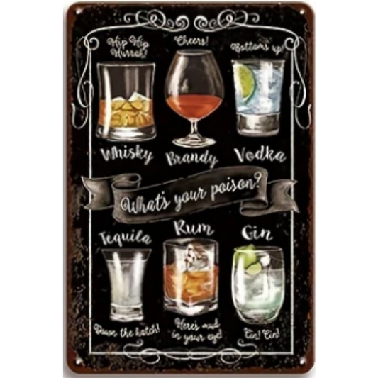 8x12 Funny Bar Metal Sign – Tin Wall Art for Home Bars & Man Caves |Wallcow #5151