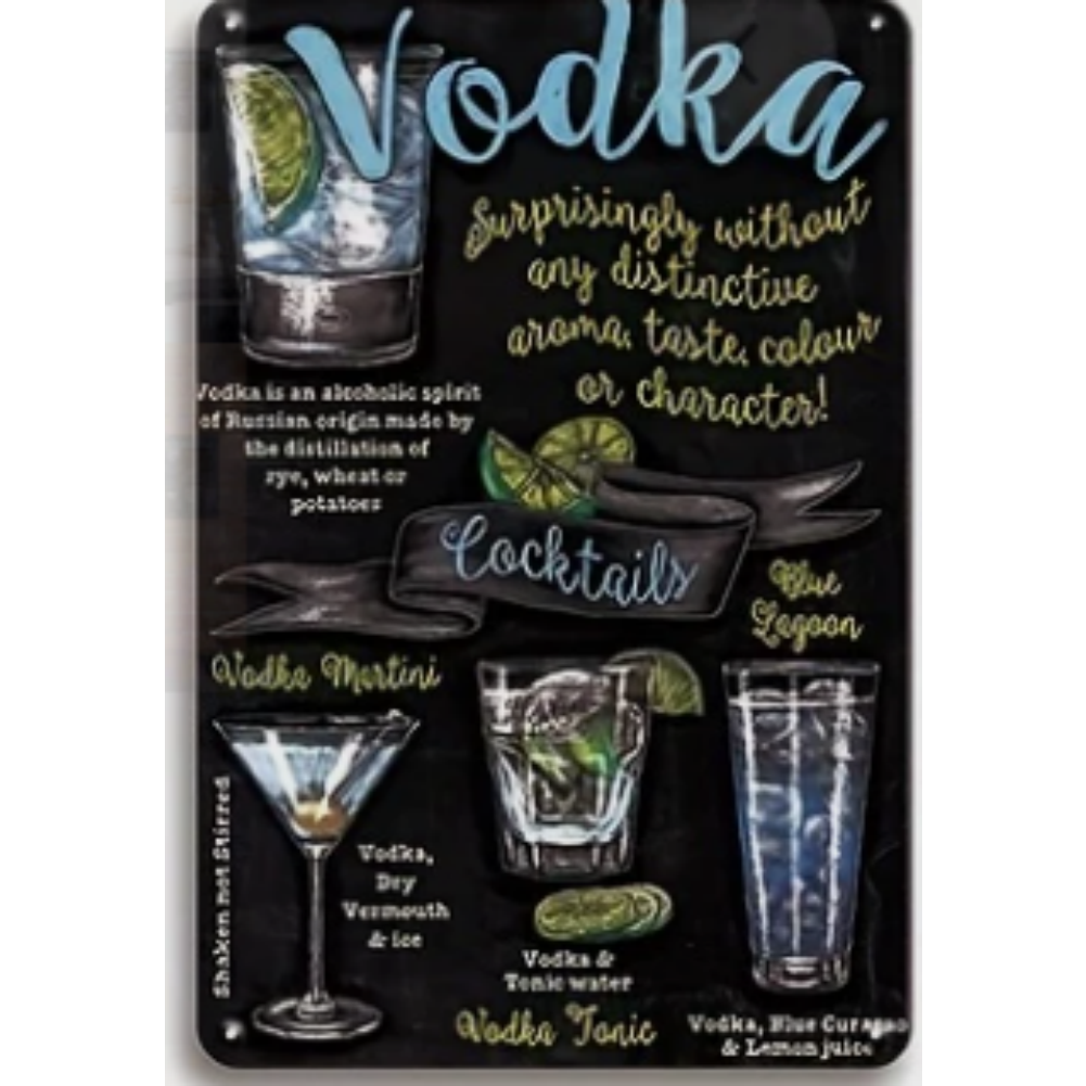 8x12 Funny Bar Metal Sign – Tin Wall Art for Home Bars & Man Caves | Tin & Time Co.#5152