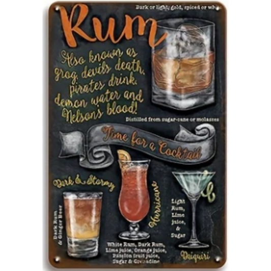 8x12 Funny Bar Metal Sign – Tin Wall Art for Home Bars & Man Caves | Tin & Time Co.#5153