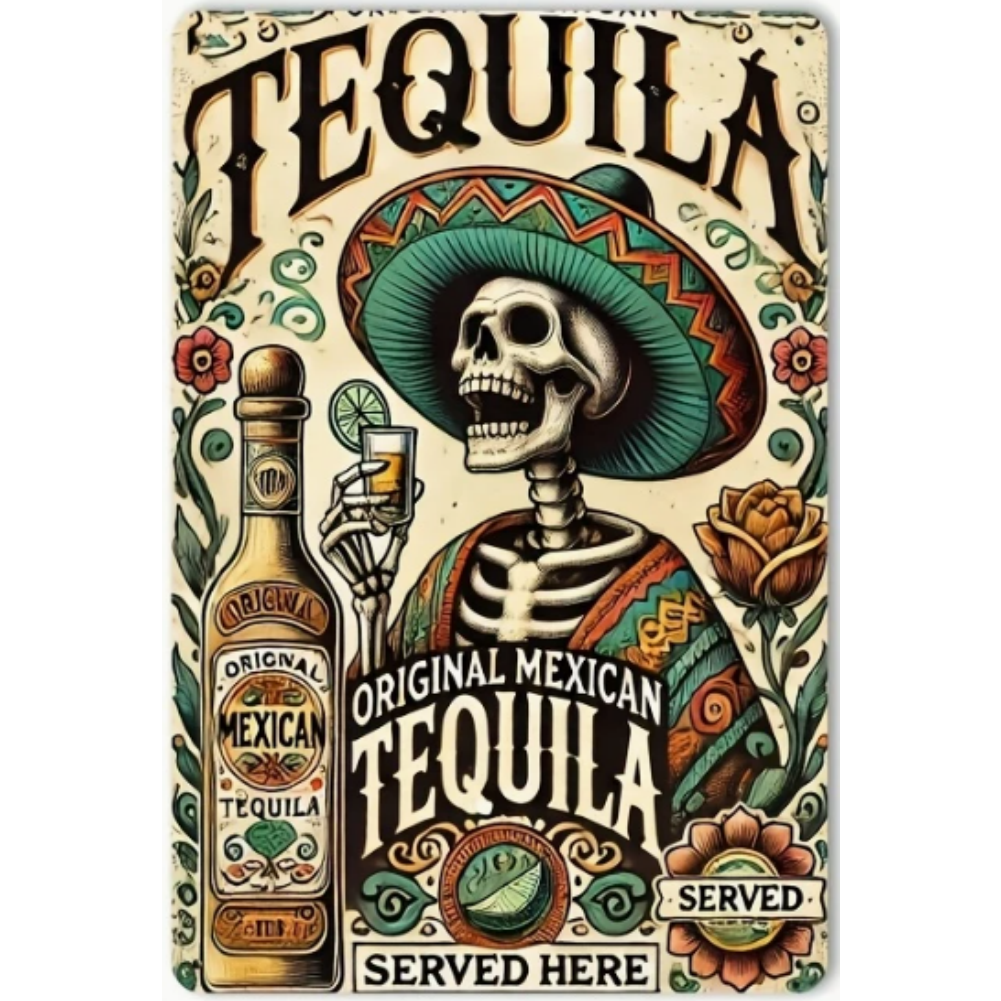 8x12 Funny Bar Metal Sign – Tin Wall Art for Home Bars & Man Caves | Tin & Time Co.#5155