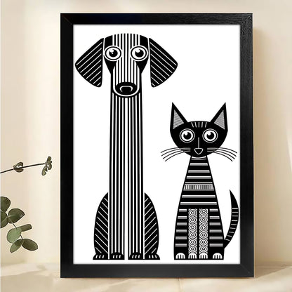 W182  Natural Wood Canvas – High-Quality Abstract Art | Perfect for Living Room & Office