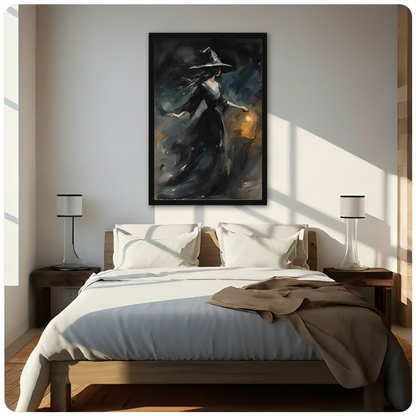 Gothic Witch Canvas Wall Art w3369