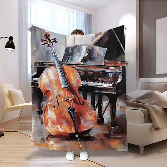 T055 Flannel Blanket for Bed, Couch, Recliner & Travel - All-Season Comfort, -Pilling, Suitable for Adults and Teens