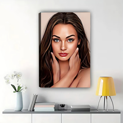 Custom Oil Painting Portrait from Photo - Personalized Canvas Art