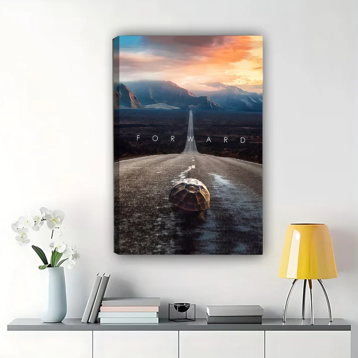 Forward Motivational Wall Art - Inspirational Road Print|W1058