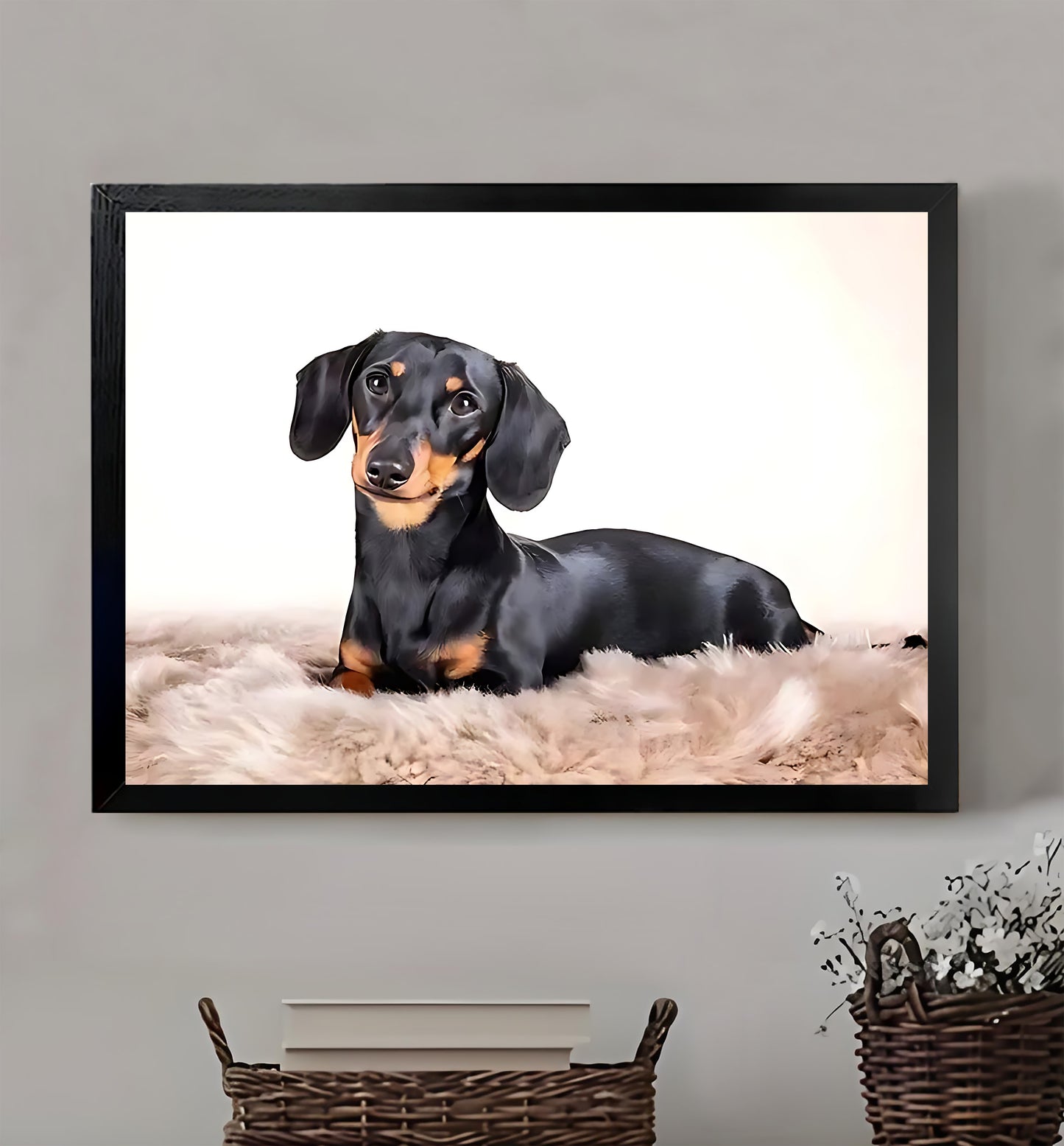 W174  Natural Wood Canvas – High-Quality Abstract Art | Perfect for Living Room & Office