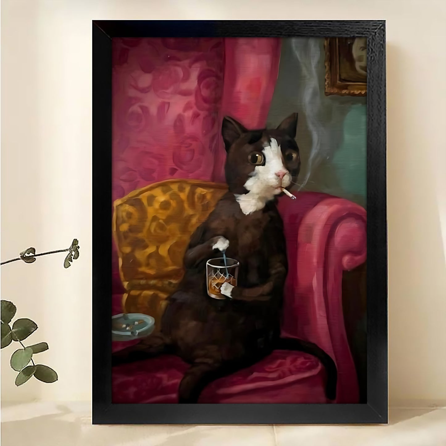 W426 Natural Wood Grain Canvas Decorative Painting – High-Quality Abstract Art | Ideal for Living Rooms and Offices