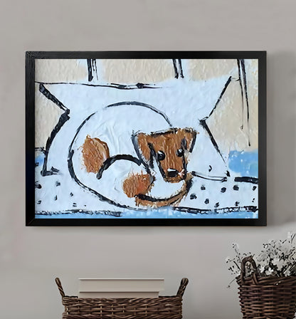 W406 Natural Wood Grain Canvas Decorative Painting – High-Quality Abstract Art | Ideal for Living Rooms and Offices