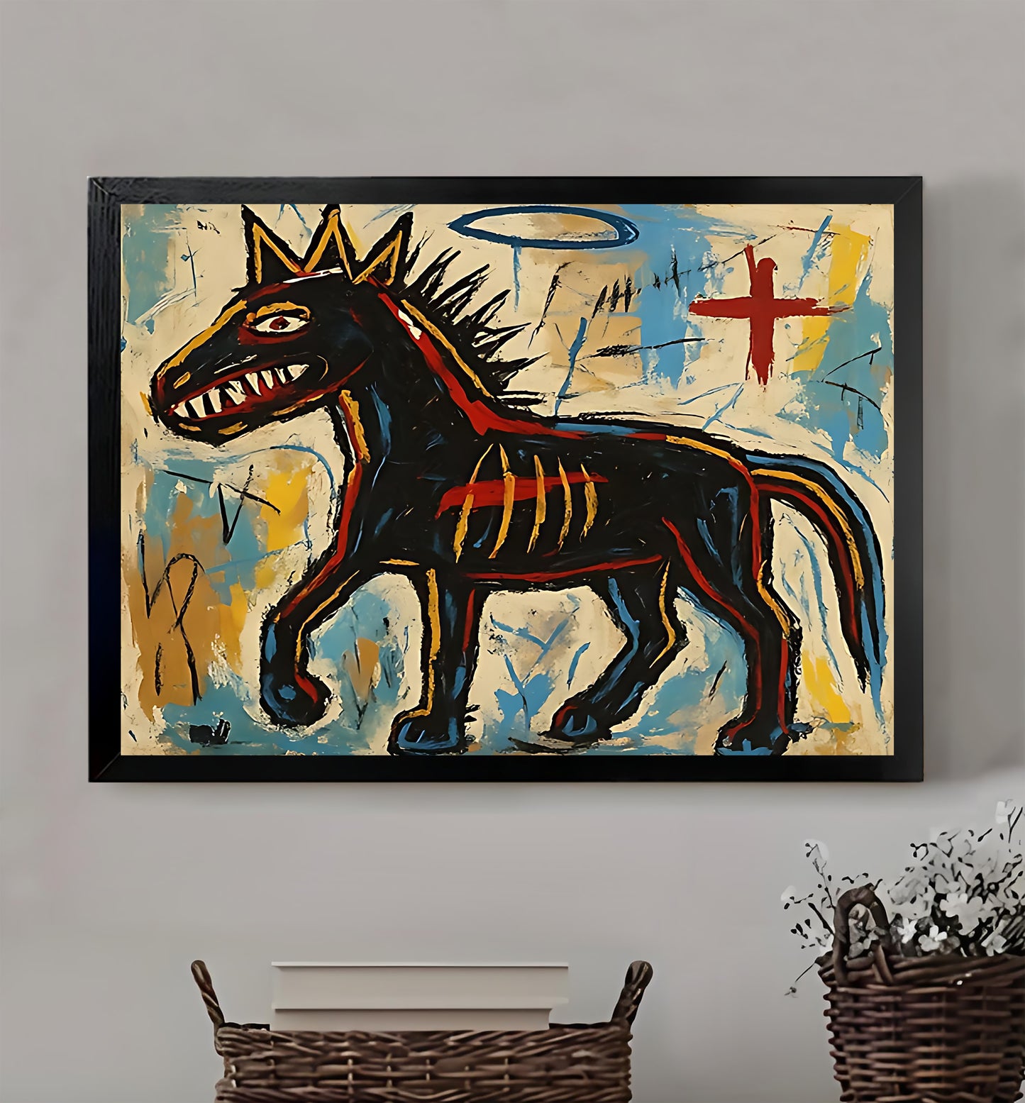 W203  Natural Wood Canvas – High-Quality Abstract Art | Perfect for Living Room & Office