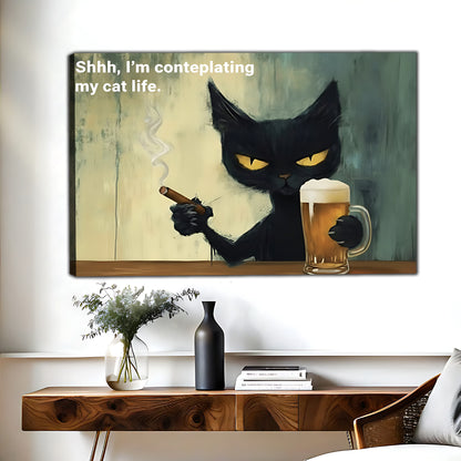 W423 Natural Wood Grain Canvas Decorative Painting – High-Quality Abstract Art | Ideal for Living Rooms and Offices