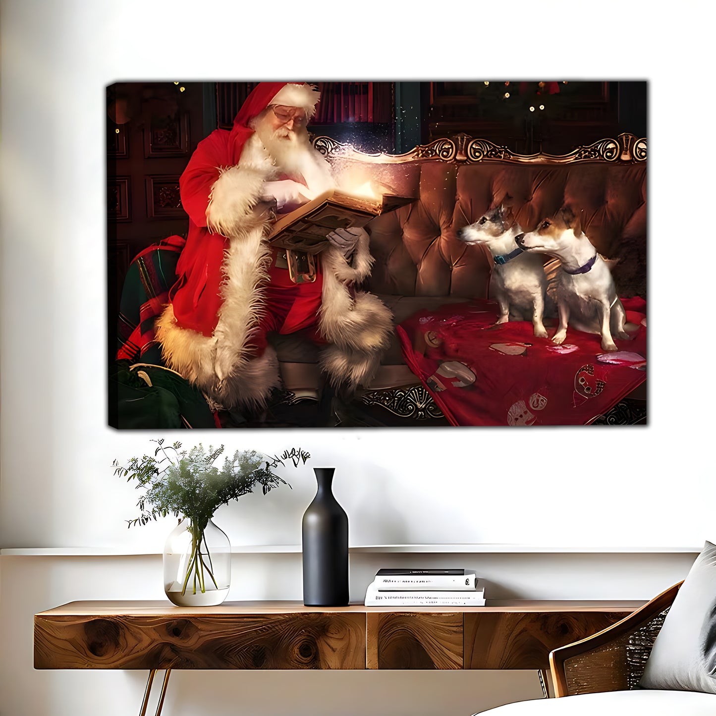 W429 Natural Wood Grain Canvas Decorative Painting – High-Quality Abstract Art | Ideal for Living Rooms and Offices