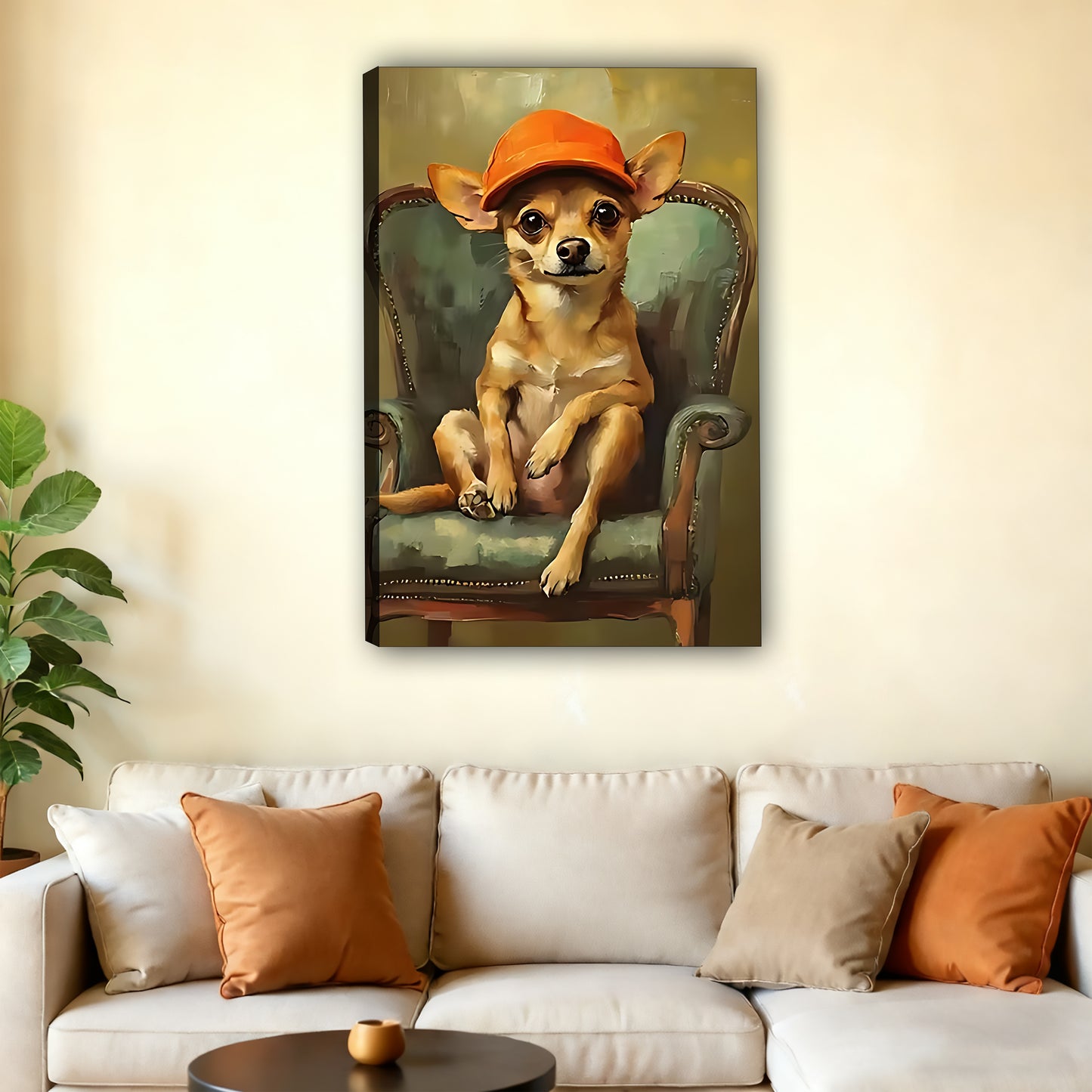 W436 Natural Wood Grain Canvas Decorative Painting – High-Quality Abstract Art | Ideal for Living Rooms and Offices