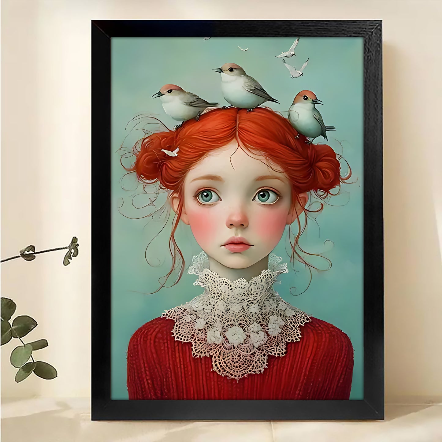 W192  Natural Wood Canvas – High-Quality Abstract Art | Perfect for Living Room & Office