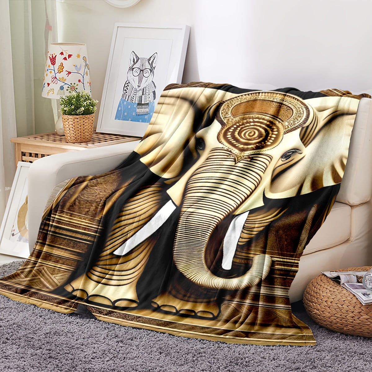 T036 Flannel Blanket for Bed, Couch, Recliner & Travel - All-Season Comfort, -Pilling, Suitable for Adults and Teens