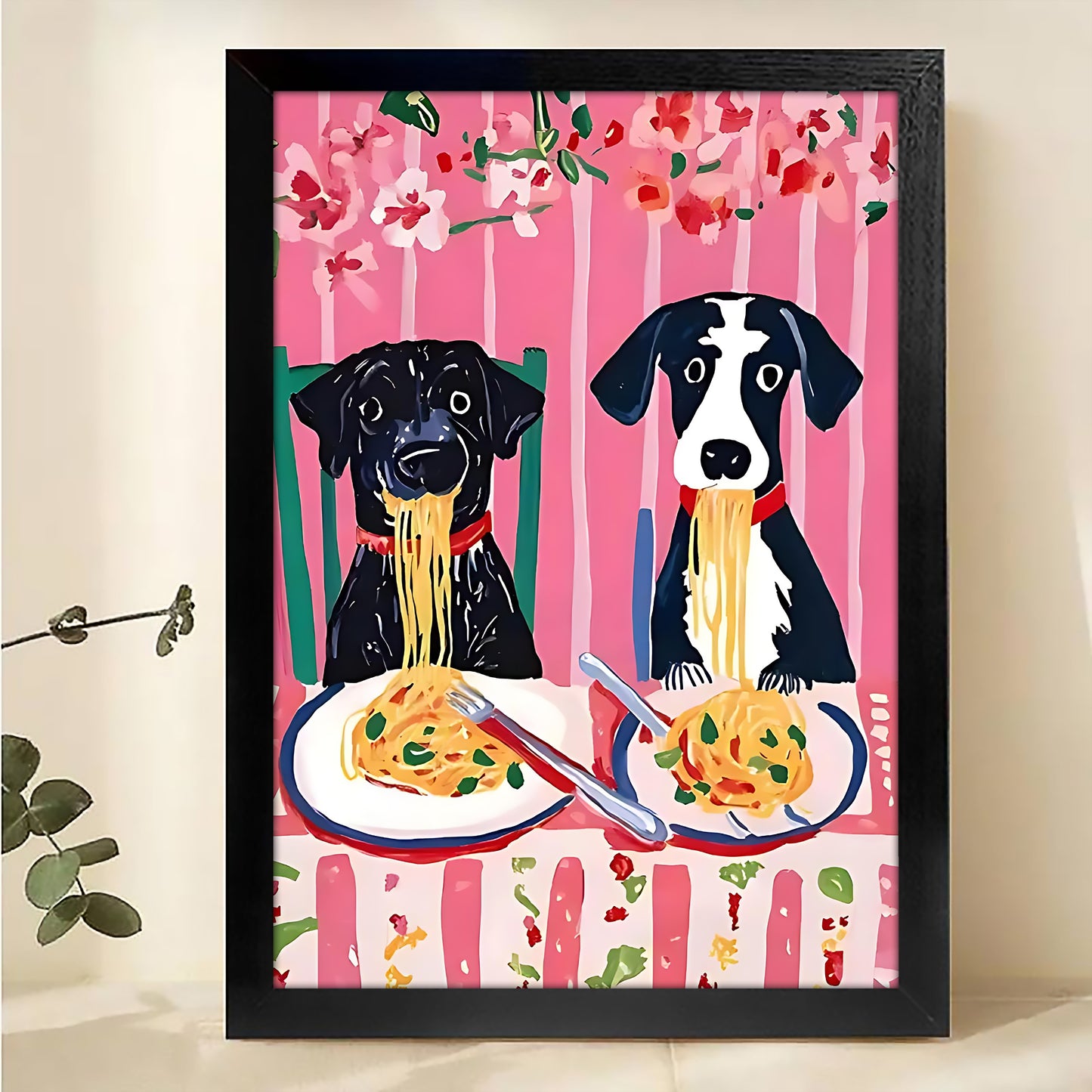 W225  Natural Wood Canvas – High-Quality Abstract Art | Perfect for Living Room & Office