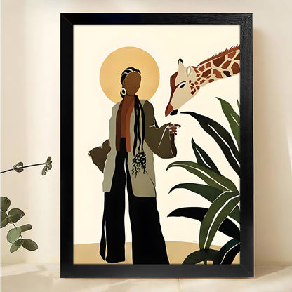 W294 Natural Wood Canvas – High-Quality Abstract Art | Perfect for Living Room & Office