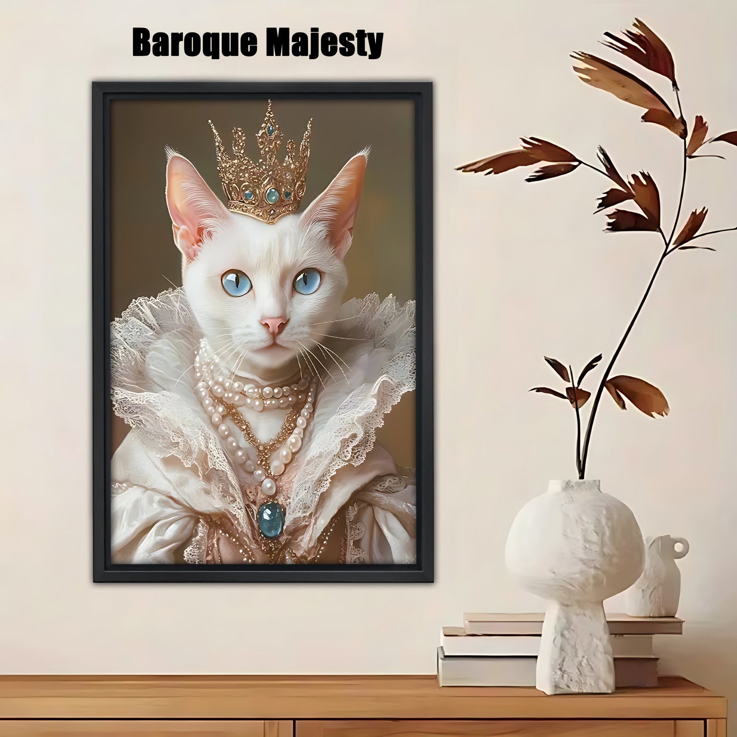 Custom Royal Court Pet Portrait – Make Your Cat Look Like Royalty