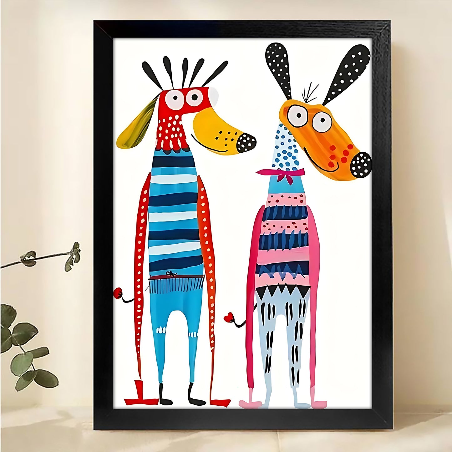 W199  Natural Wood Canvas – High-Quality Abstract Art | Perfect for Living Room & Office