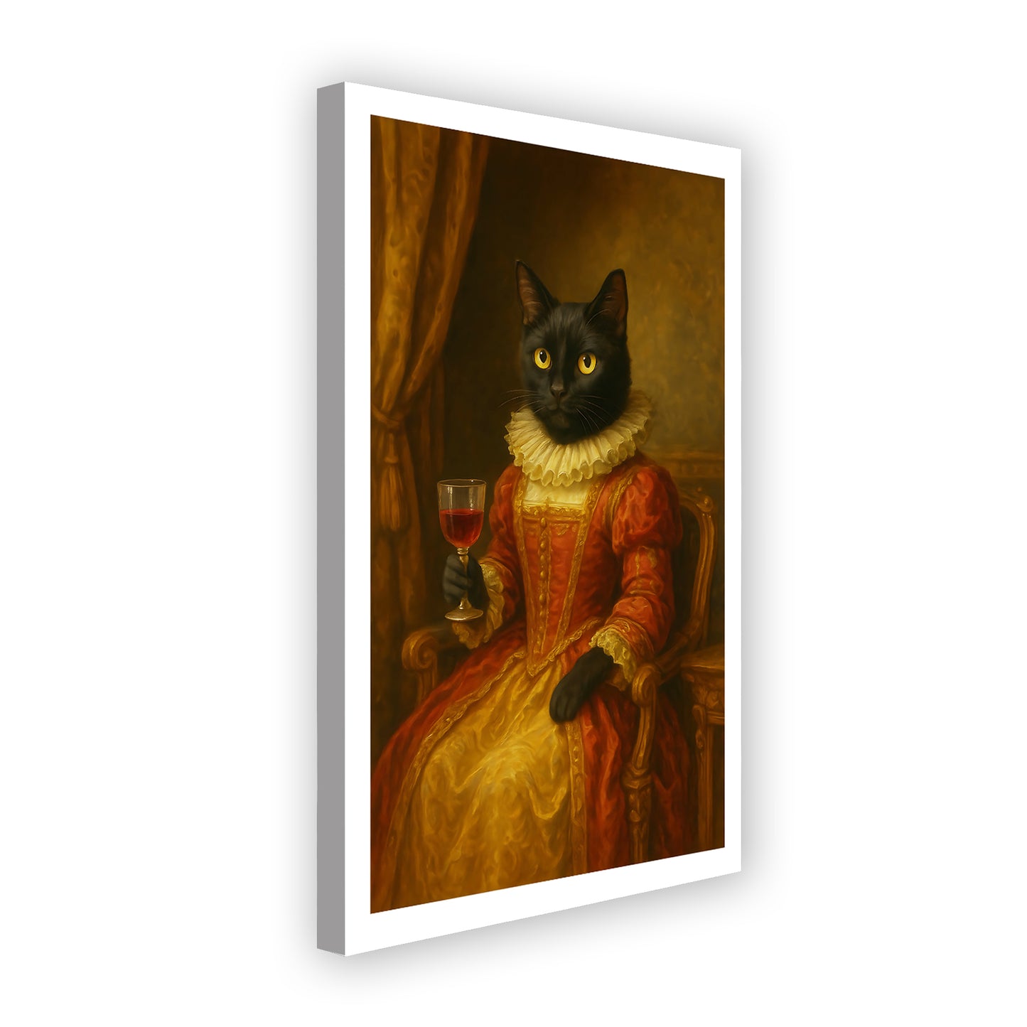 Custom Royal Court Pet Portrait – Make Your Cat Look Like Royalty