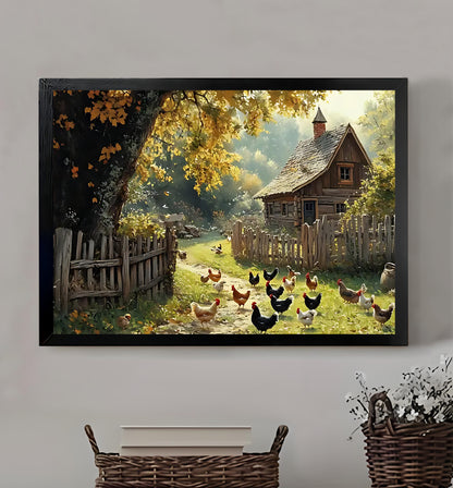 W175  Natural Wood Canvas – High-Quality Abstract Art | Perfect for Living Room & Office