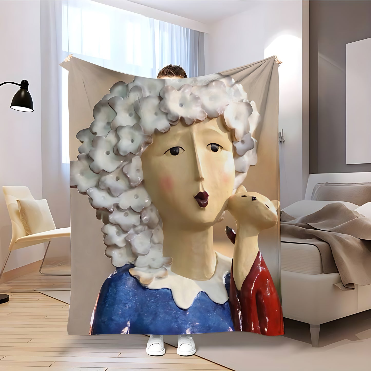 T037 Flannel Blanket for Bed, Couch, Recliner & Travel - All-Season Comfort, -Pilling, Suitable for Adults and Teens