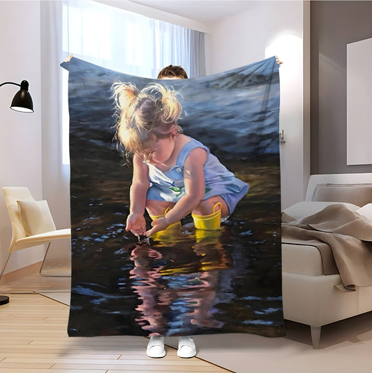 T066 Flannel Blanket for Bed, Couch, Recliner & Travel - All-Season Comfort, -Pilling, Suitable for Adults and Teens