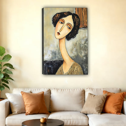 W411 Natural Wood Grain Canvas Decorative Painting – High-Quality Abstract Art | Ideal for Living Rooms and Offices